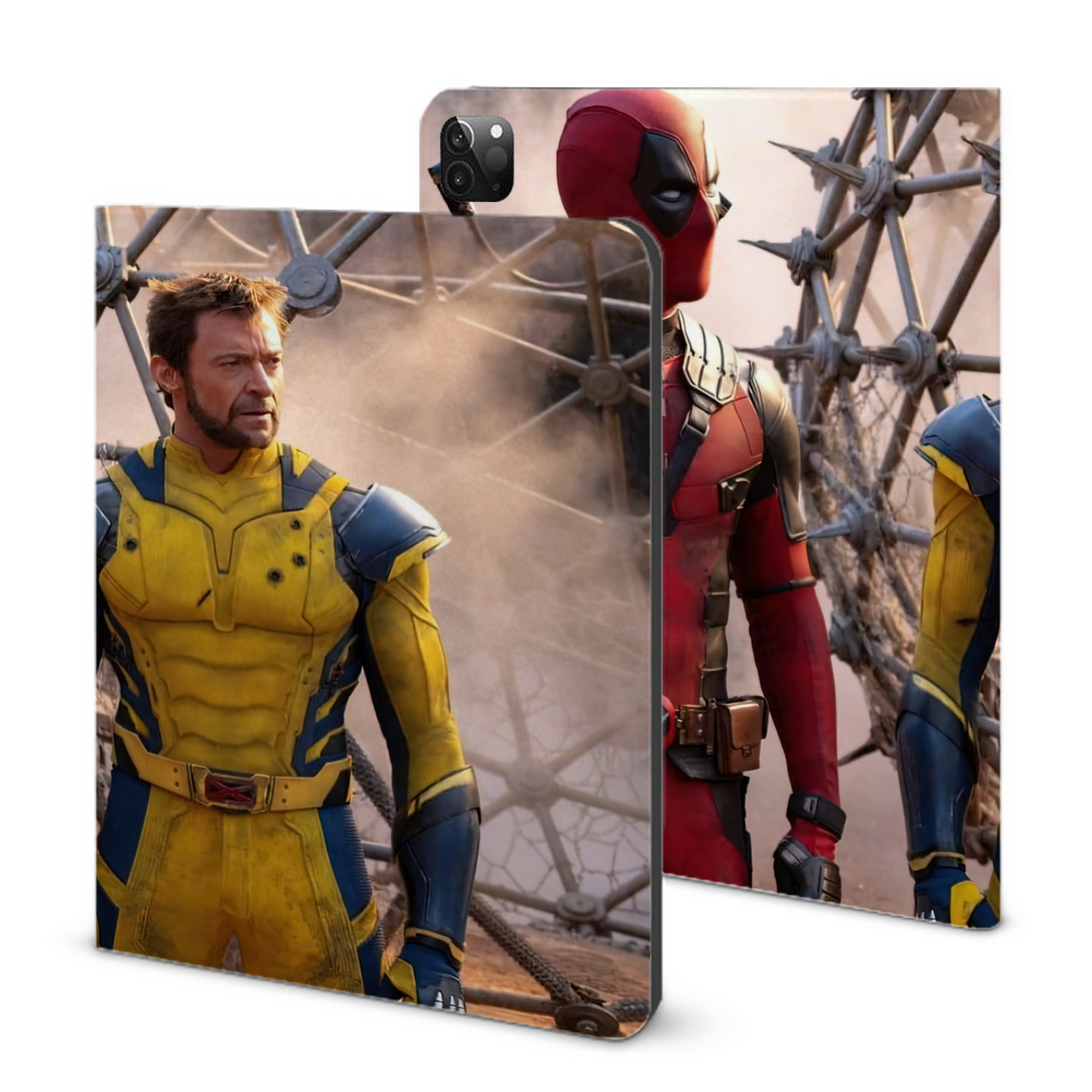 （画像用） Deadpool デッドプール IPadケース ペンホルダー付き ブックスタイルデザイン